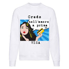 Felpa Classic Donna VISA ( V5976 ) - Gufetto Brand