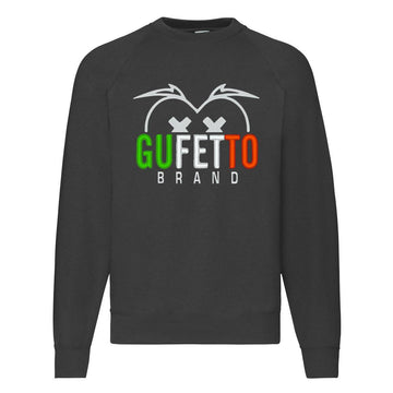 Felpa Classic Uomo Donna Gufetto Brand Italy Limited Logo Ricamato ( J7320 )