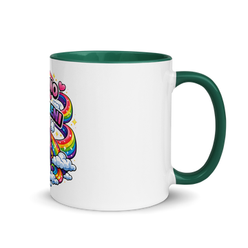Tazza con interno colorato Mi Girano gli Arcobaleni
