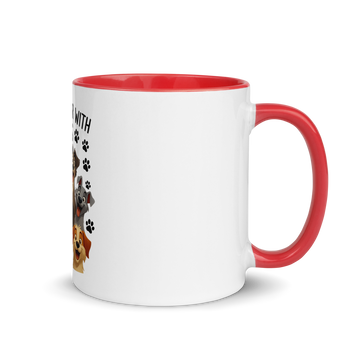 Tazza con interno colorato Dog