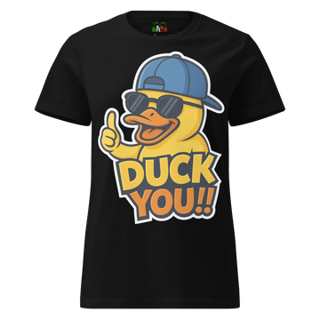 T-shirt morbida basic da donna DUCK YOU