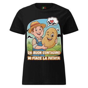 T-shirt morbida basic da donna Contadino