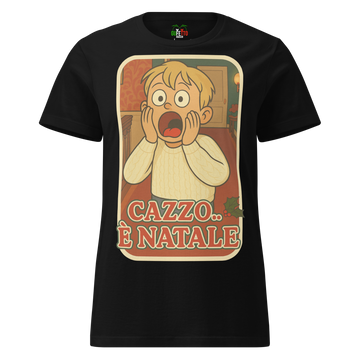 T-shirt morbida basic da donna E' Natale