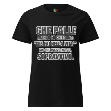 T-shirt morbida basic da donna Sopravvivo