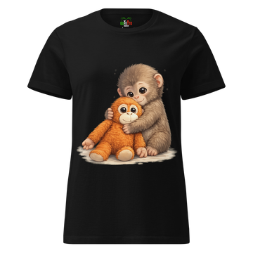T-shirt morbida basic da donna Monkey P.