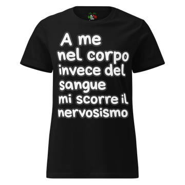 T-shirt morbida basic da donna Nervosismo