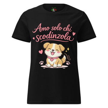 T-shirt morbida basic da donna Scodinzola