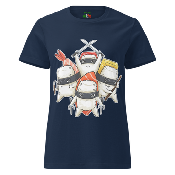 T-shirt morbida basic da donna Ninja Sushi