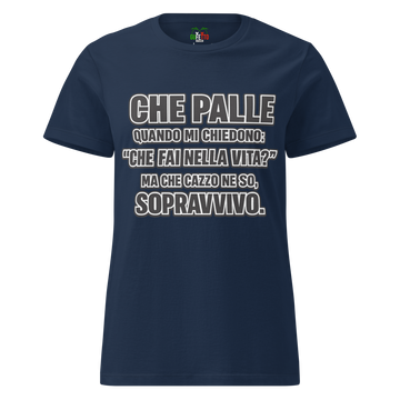 T-shirt morbida basic da donna Sopravvivo