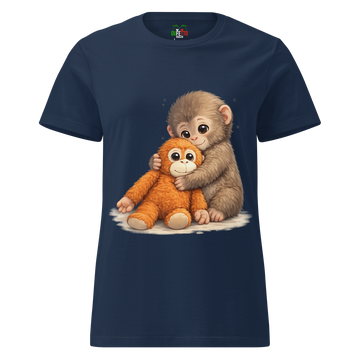 T-shirt morbida basic da donna Monkey P.