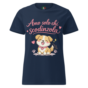 T-shirt morbida basic da donna Scodinzola