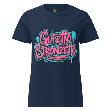 T-shirt morbida basic da donna Gufetto Stronzetto
