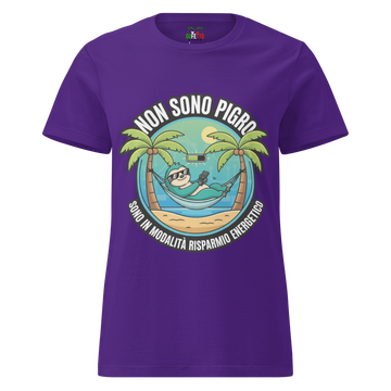 T-shirt morbida basic da donna Risparmio Energetico