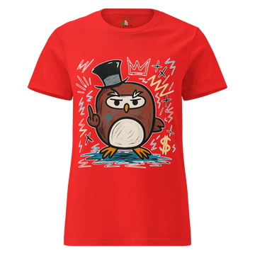 T-shirt morbida basic da donna Gufetto Art.
