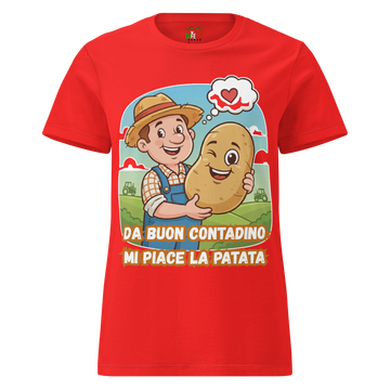T-shirt morbida basic da donna Contadino