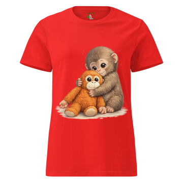 T-shirt morbida basic da donna Monkey P.