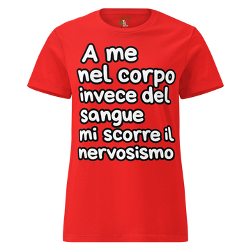 T-shirt morbida basic da donna Nervosismo