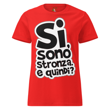 T-shirt morbida basic da donna Stron*a