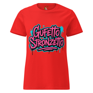 T-shirt morbida basic da donna Gufetto Stronzetto