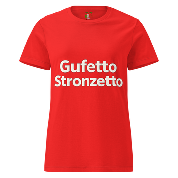 T-shirt morbida basic da donna Gufetto Stronzetto Classic