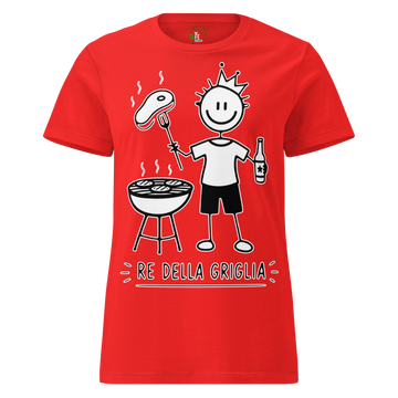 T-shirt morbida basic da donna Stick Re della Griglia