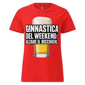 T-shirt morbida basic da donna Ginnastica