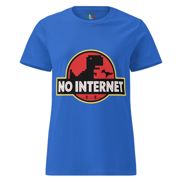 T-shirt morbida basic da donna No Internet