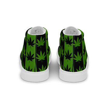Sneakers alte in tela da donna CANNABIS VERDI