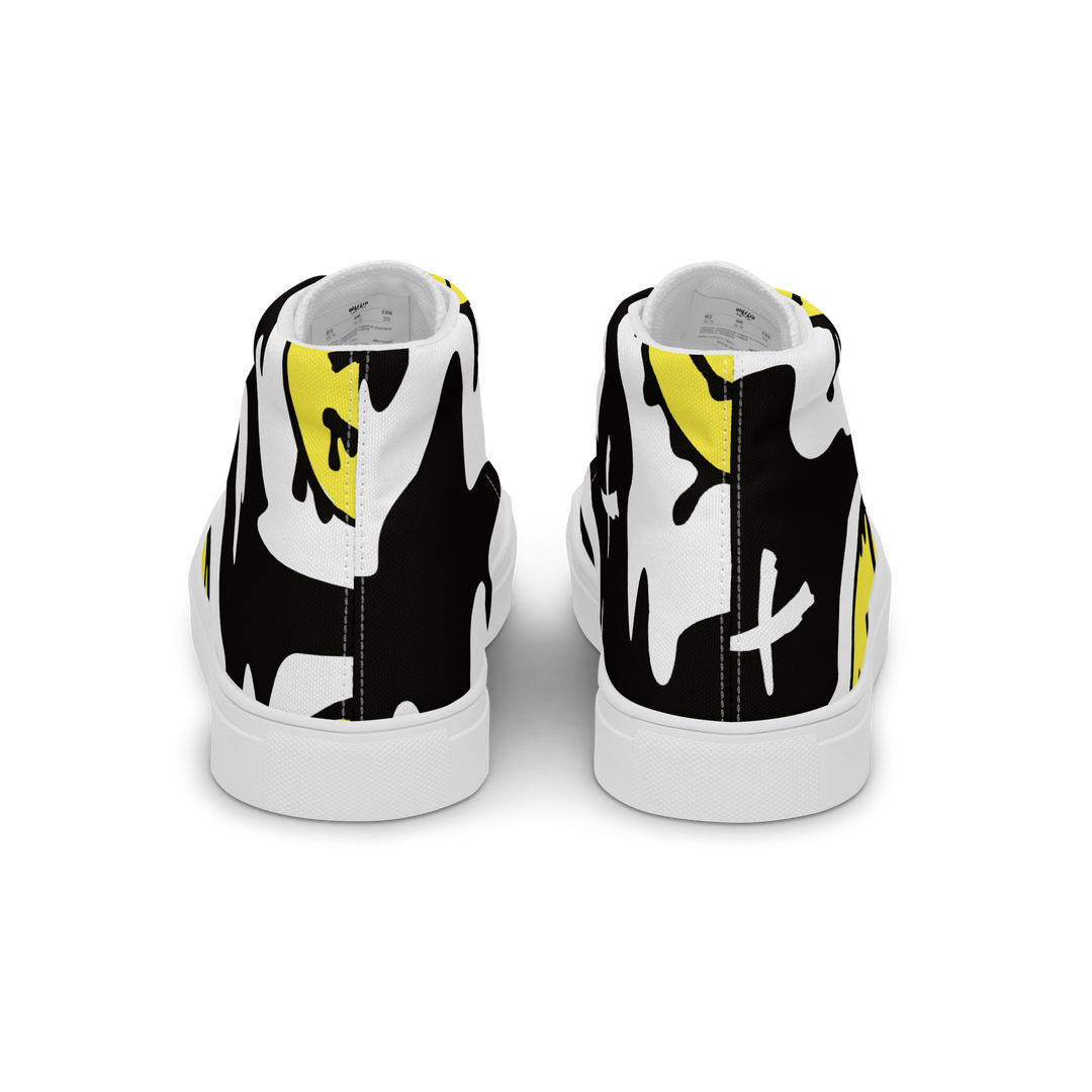 Sneakers alte in tela da donna SMILE FACE - Gufetto Brand