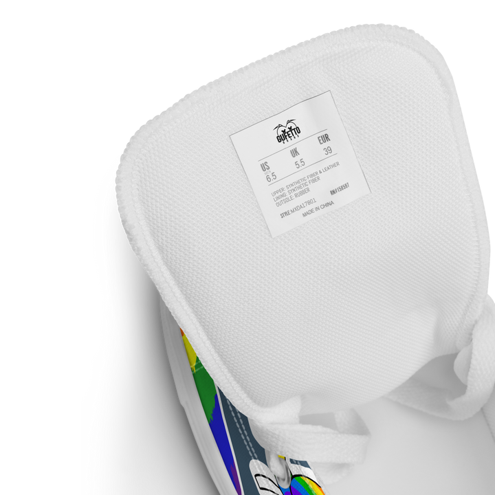 Sneakers alte in tela da donna ARCOBALENO - Gufetto Brand