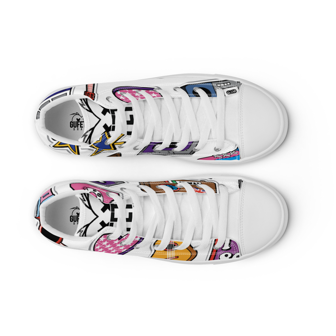 Sneakers alte in tela da donna 80/90 - Gufetto Brand