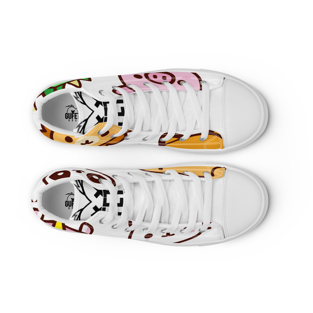 Sneakers alte in tela da donna EMOJI - Gufetto Brand