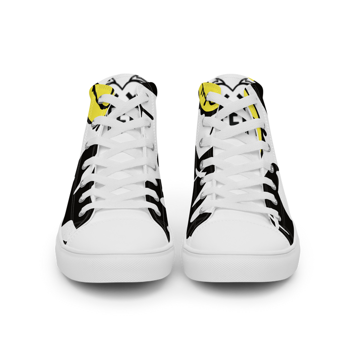 Sneakers alte in tela da donna SMILE FACE - Gufetto Brand