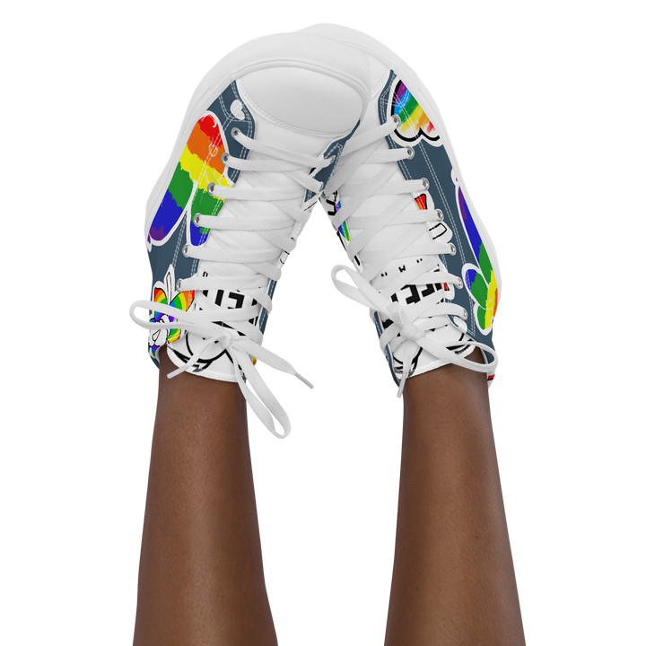 Sneakers alte in tela da donna ARCOBALENO - Gufetto Brand