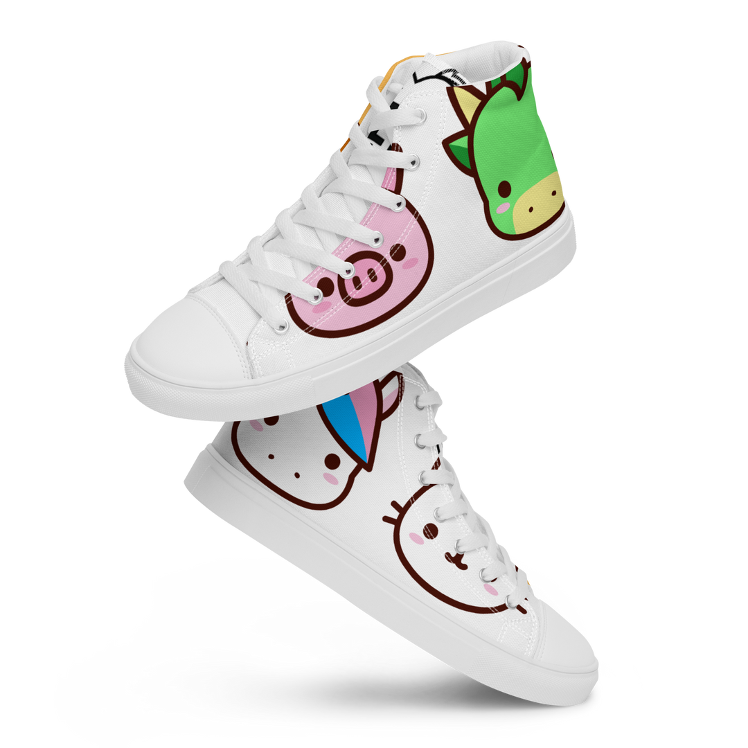 Sneakers alte in tela da donna EMOJI - Gufetto Brand