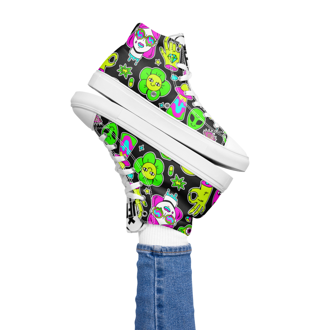 Sneakers alte in tela da donna FUN EDITION - Gufetto Brand