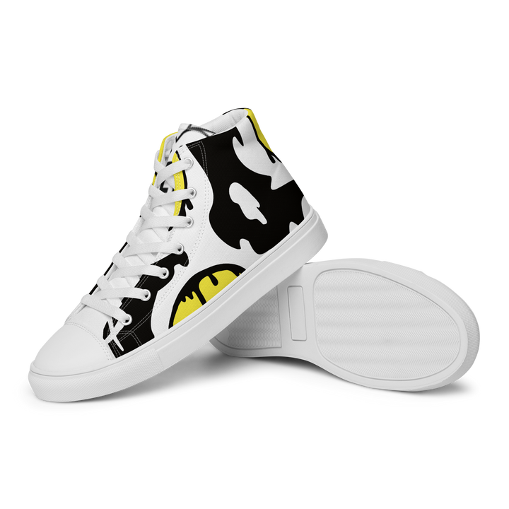 Sneakers alte in tela da donna SMILE FACE - Gufetto Brand