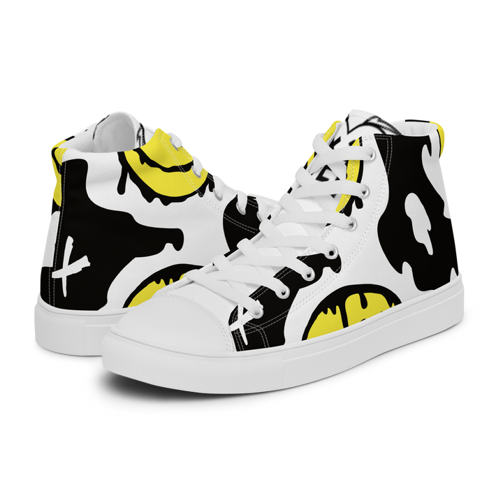 Sneakers alte in tela da donna SMILE FACE - Gufetto Brand