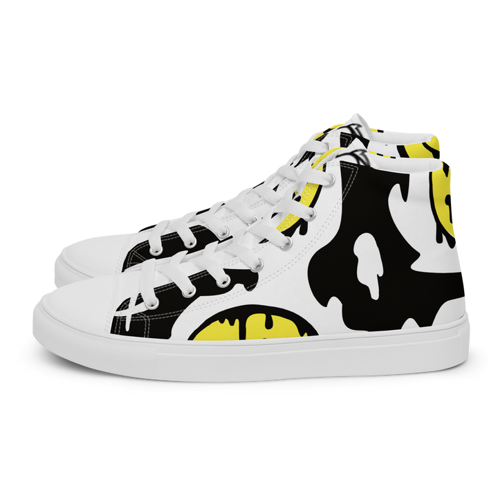 Sneakers alte in tela da donna SMILE FACE - Gufetto Brand