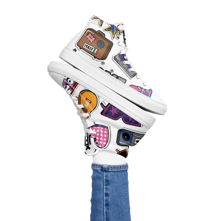 Sneakers alte in tela da donna 80/90 - Gufetto Brand