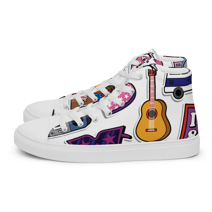 Sneakers alte in tela da donna 80/90 - Gufetto Brand