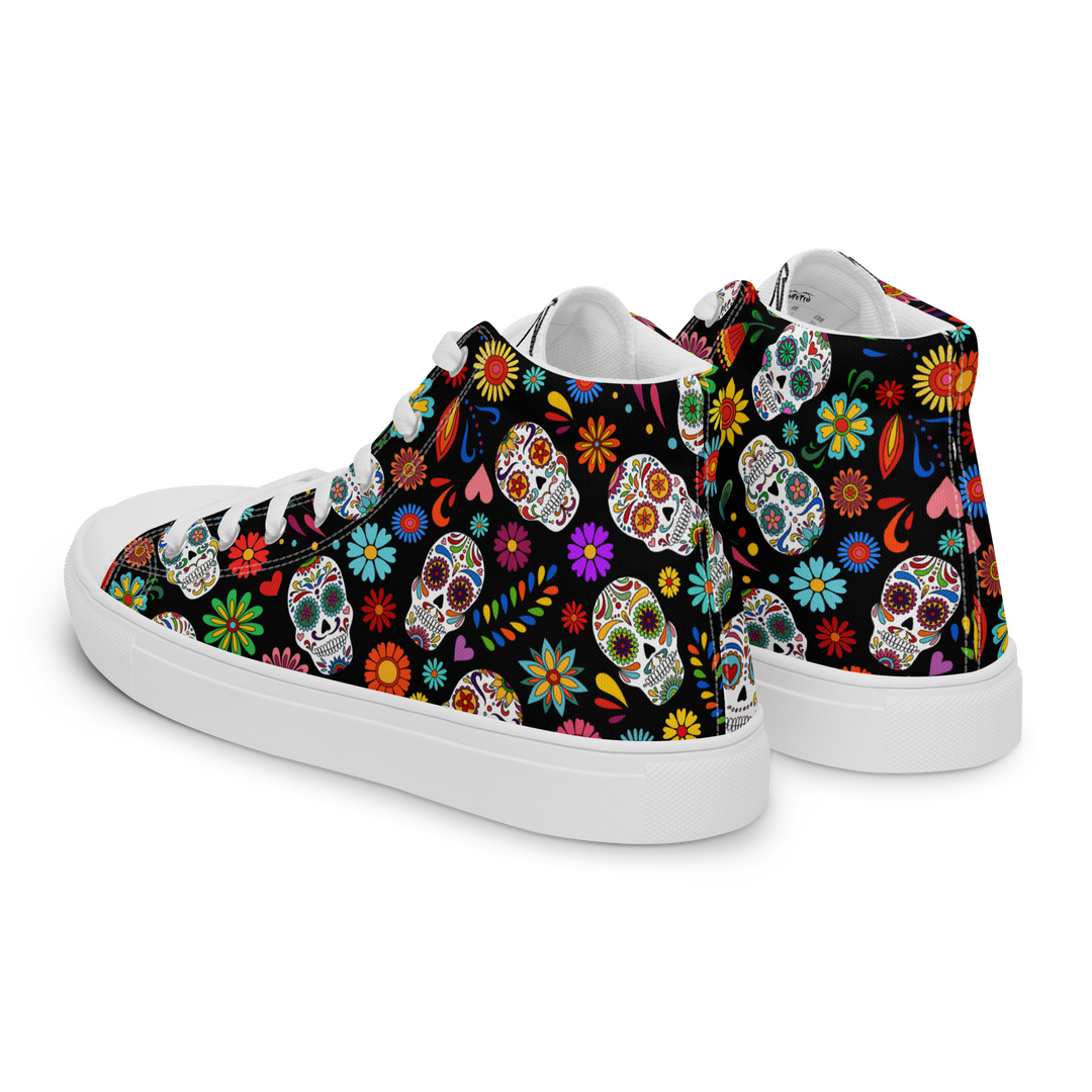 Sneakers alte in tela da donna SKULL EDITION - Gufetto Brand