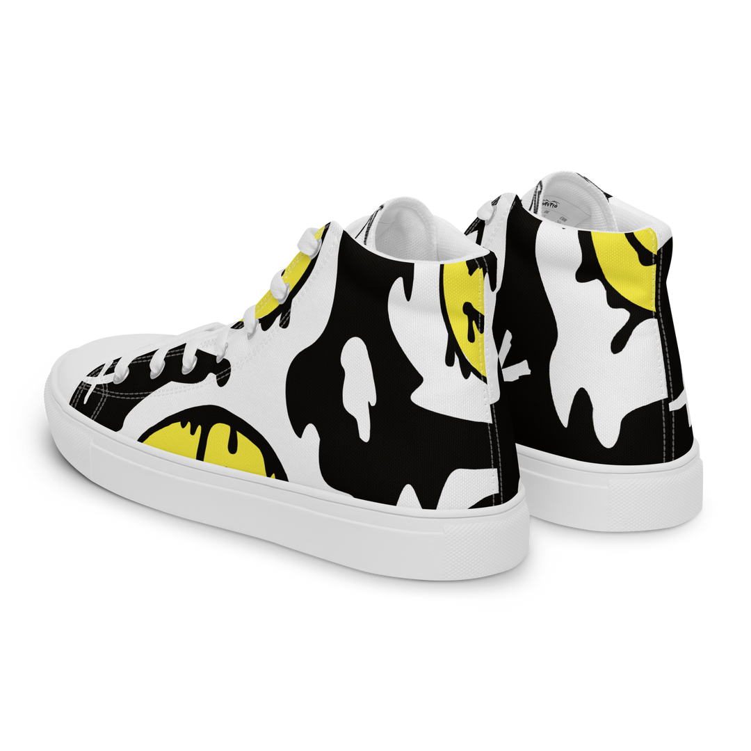 Sneakers alte in tela da donna SMILE FACE - Gufetto Brand