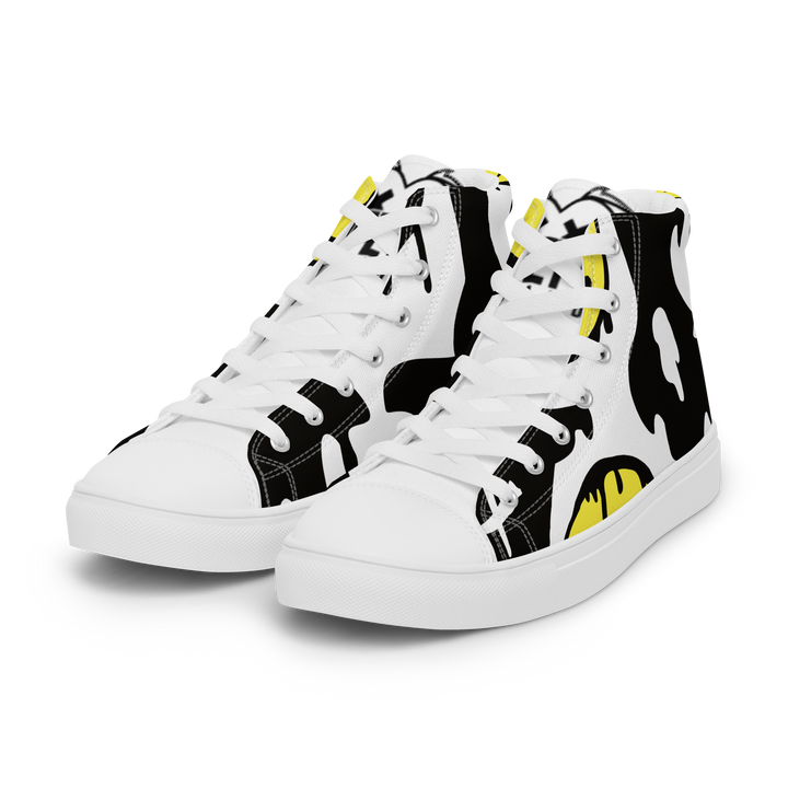 Sneakers alte in tela da donna SMILE FACE - Gufetto Brand