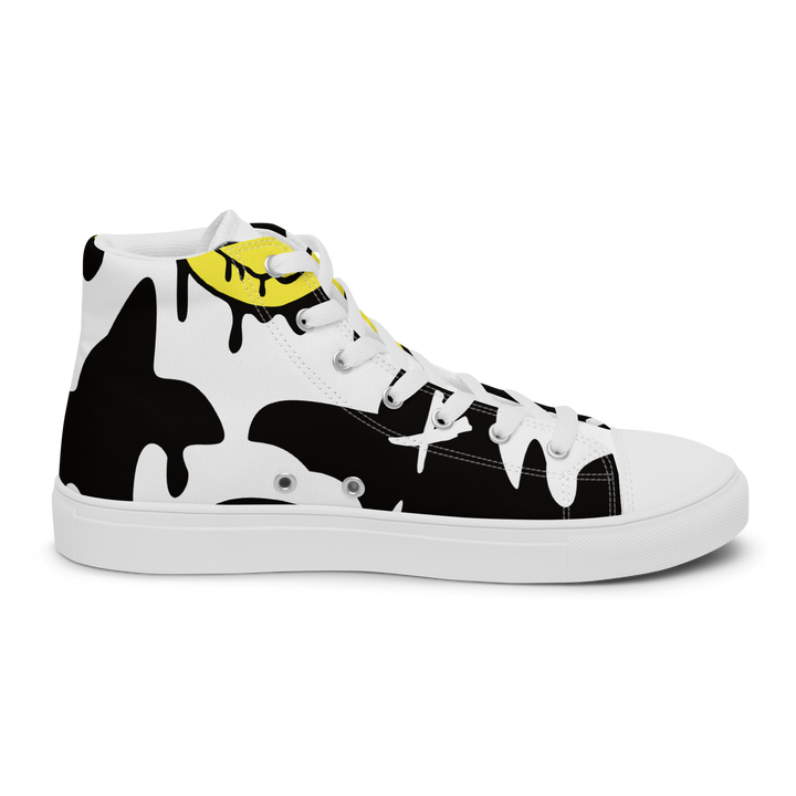 Sneakers alte in tela da donna SMILE FACE - Gufetto Brand