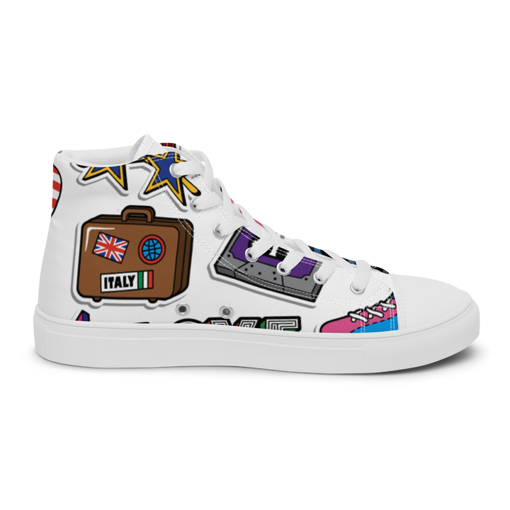 Sneakers alte in tela da donna 80/90 - Gufetto Brand