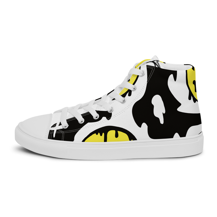 Sneakers alte in tela da donna SMILE FACE - Gufetto Brand