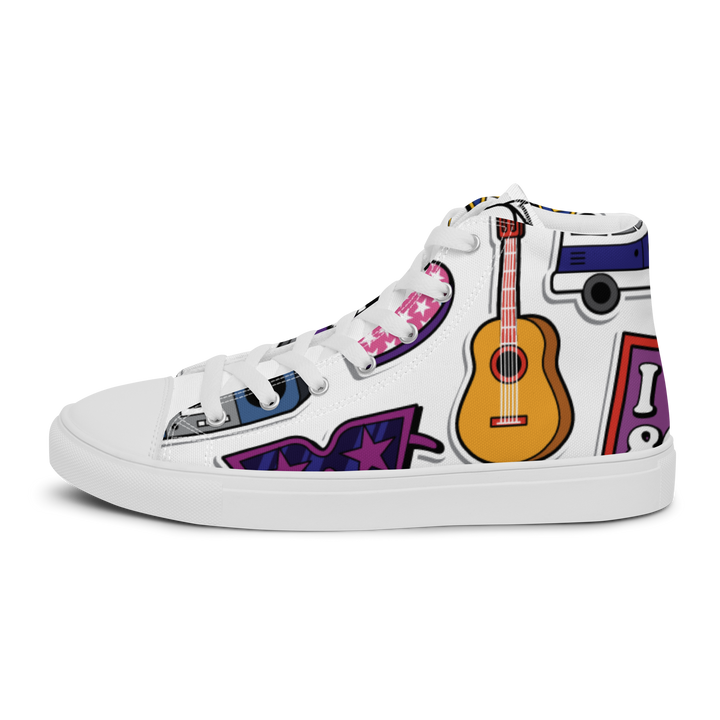 Sneakers alte in tela da donna 80/90 - Gufetto Brand