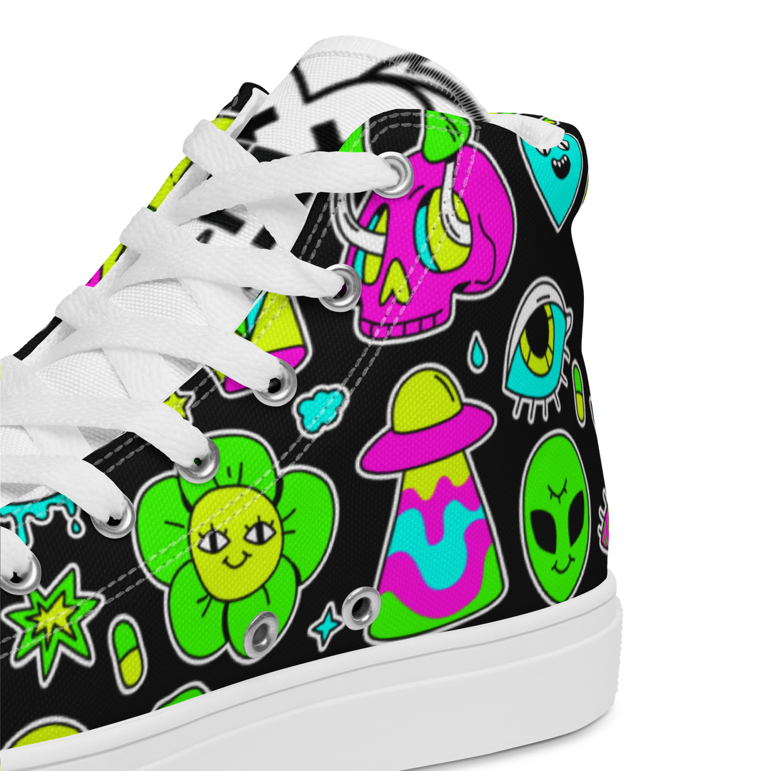 Sneakers alte in tela da donna FUN EDITION - Gufetto Brand