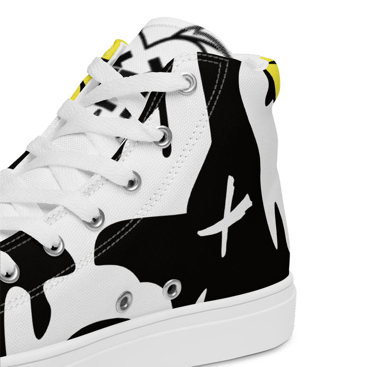 Sneakers alte in tela da donna SMILE FACE - Gufetto Brand
